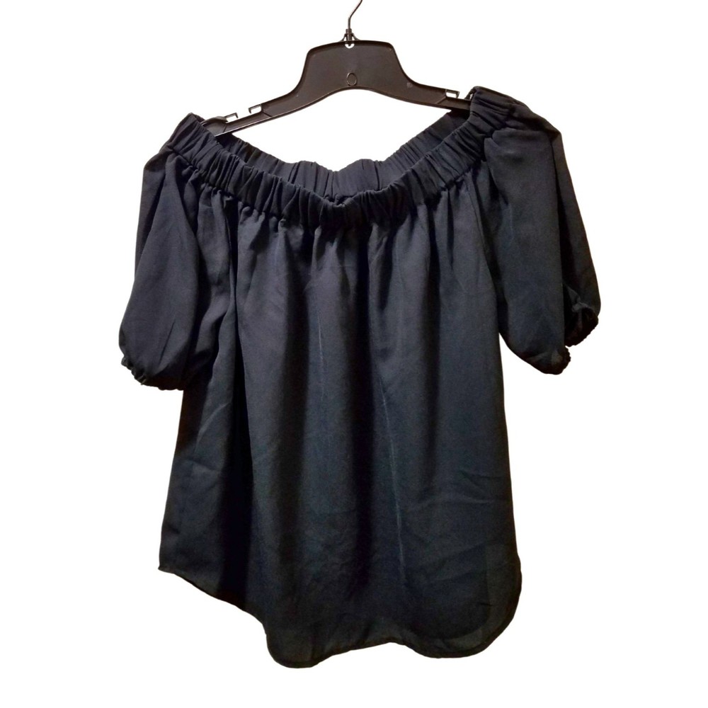 Marquis Women's Peasant Short Sleeve Top Size M